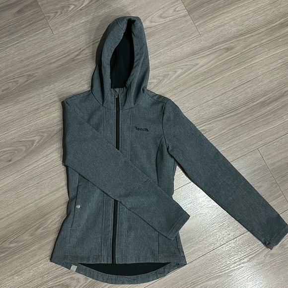 BENCH women’s zip up funnel neck jacket. Grey. Perfect condition - Picture 1 of 6